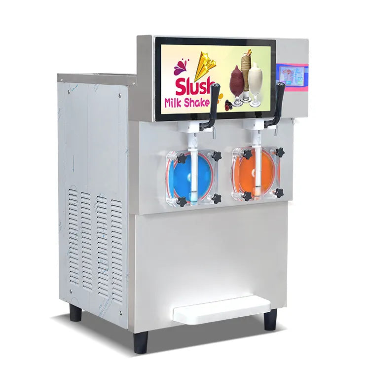 Commercial Slushie Maker with AD Light Box | Frozen Drink Machine